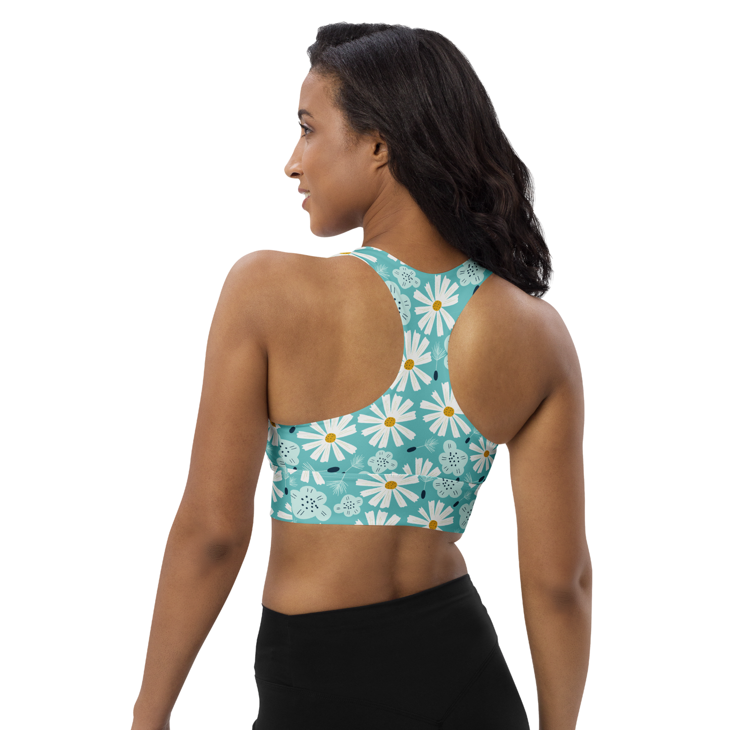 Scandinavian Spring Floral | Seamless Patterns | All-Over Print Longline Sports Bra - #10