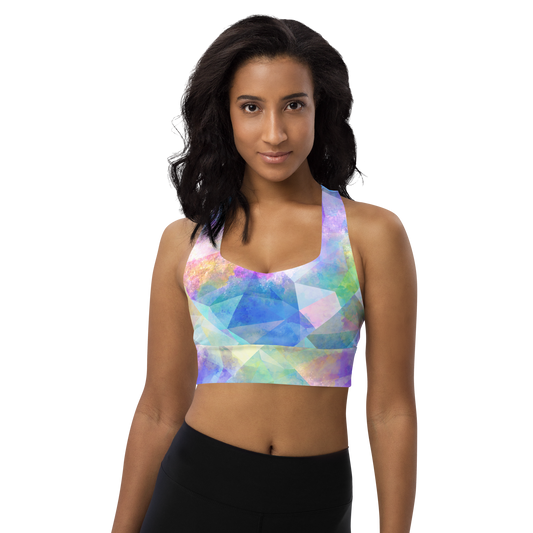 Fire Opal | Textures & Patterns | All-Over Print Longline Sports Bra - #2