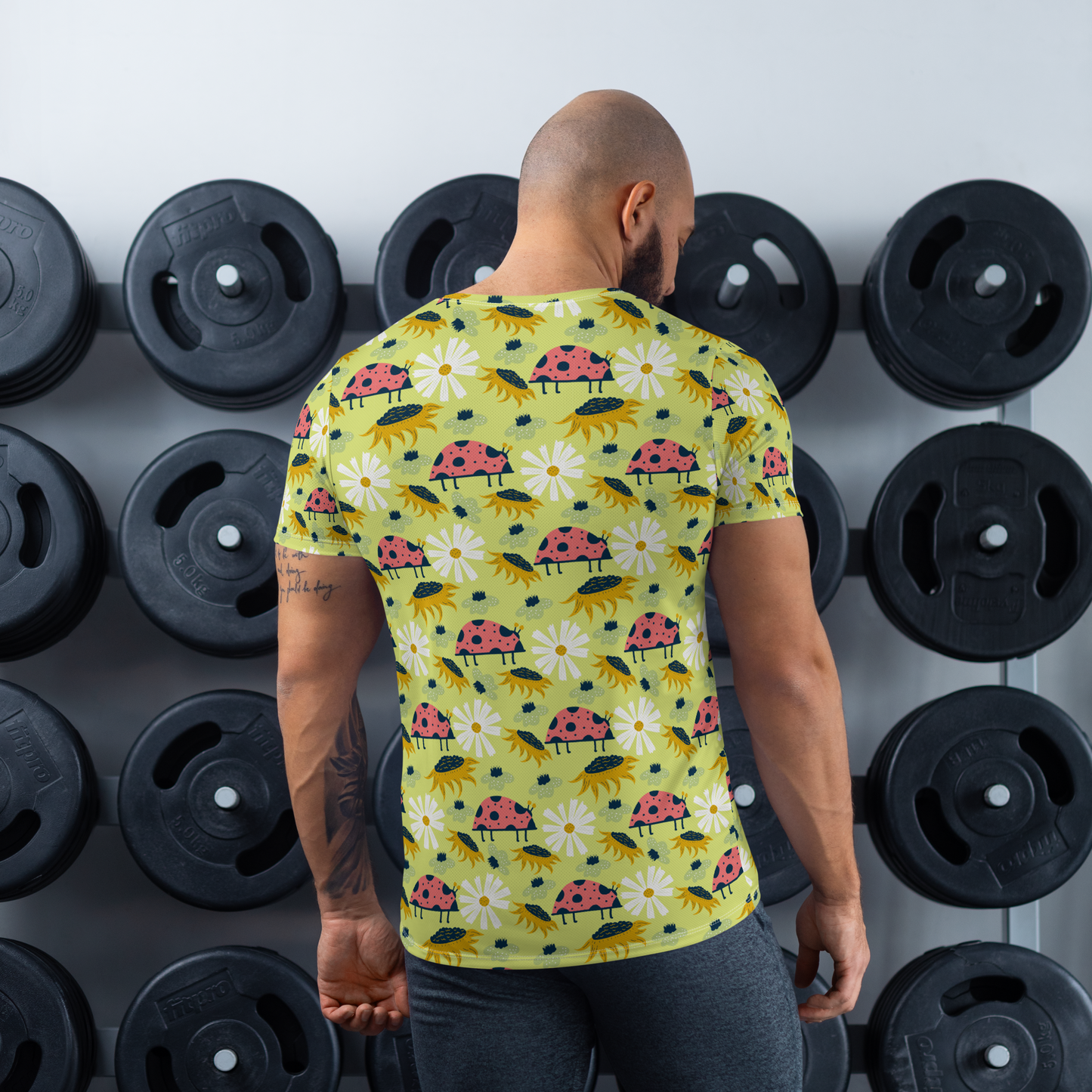 Scandinavian Spring Floral | Seamless Patterns | All-Over Print Men's Athletic T-Shirt - #6