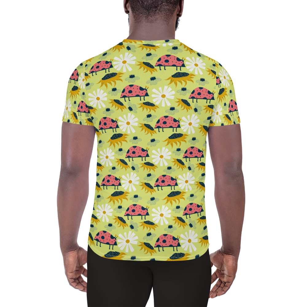 Scandinavian Spring Floral | Seamless Patterns | All-Over Print Men's Athletic T-Shirt - #6