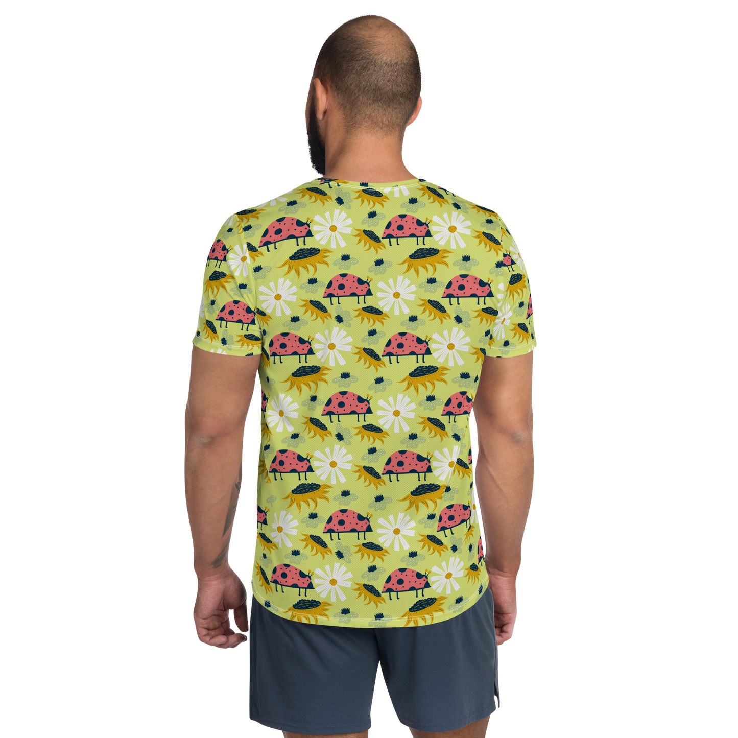 Scandinavian Spring Floral | Seamless Patterns | All-Over Print Men's Athletic T-Shirt - #6