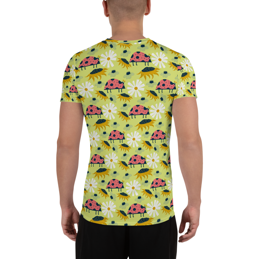 Scandinavian Spring Floral | Seamless Patterns | All-Over Print Men's Athletic T-Shirt - #6