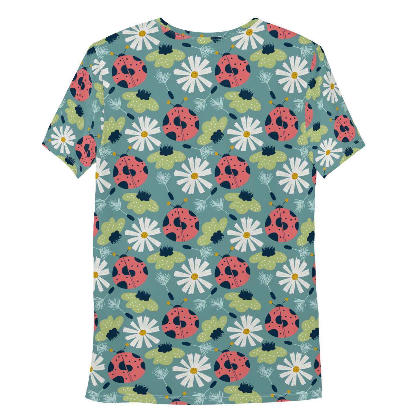 Scandinavian Spring Floral | Seamless Patterns | All-Over Print Men's Athletic T-Shirt - #2