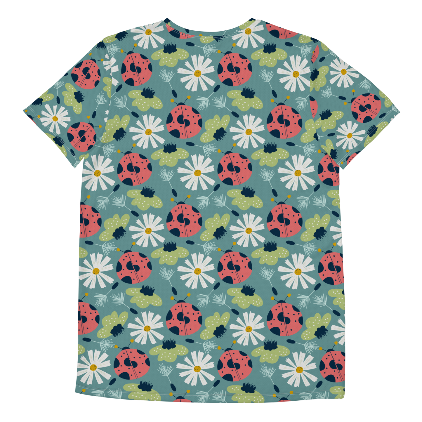 Scandinavian Spring Floral | Seamless Patterns | All-Over Print Men's Athletic T-Shirt - #2