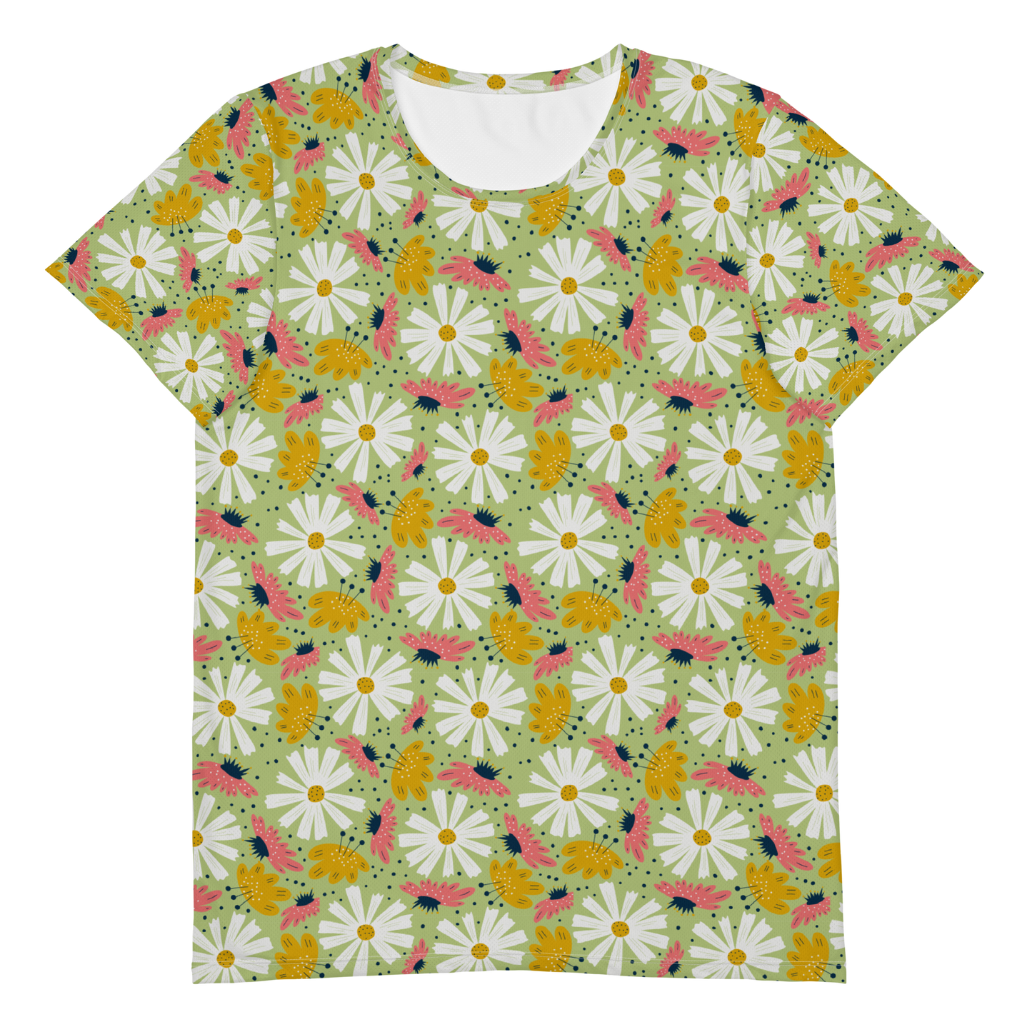 Scandinavian Spring Floral | Seamless Patterns | All-Over Print Men's Athletic T-Shirt - #4