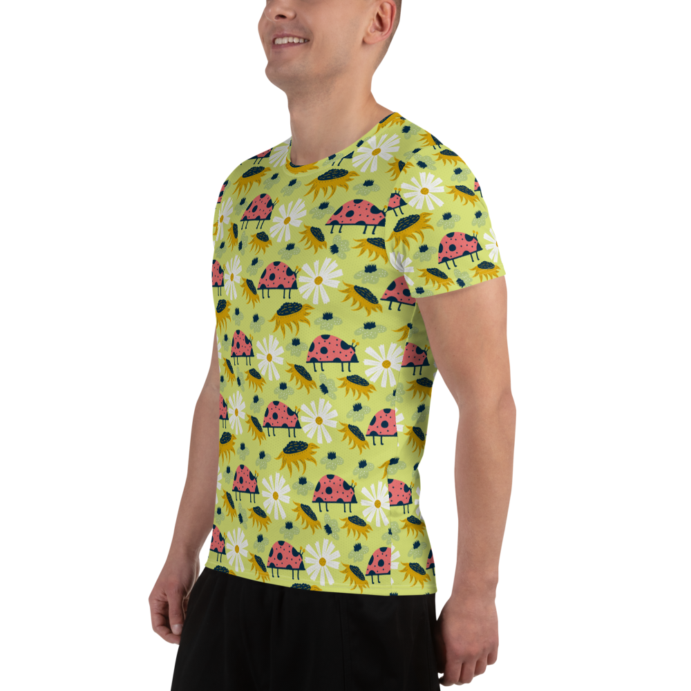 Scandinavian Spring Floral | Seamless Patterns | All-Over Print Men's Athletic T-Shirt - #6