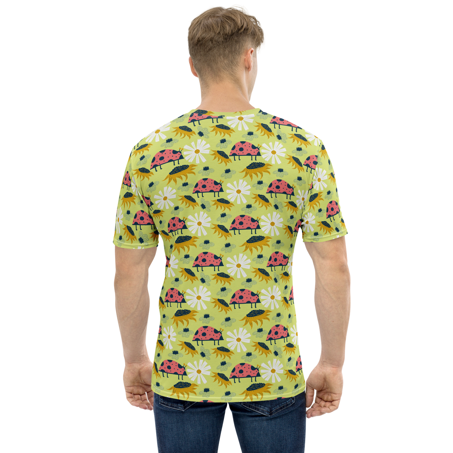 Scandinavian Spring Floral | Seamless Patterns | All-Over Print Men's Crew Neck T-Shirt - #6