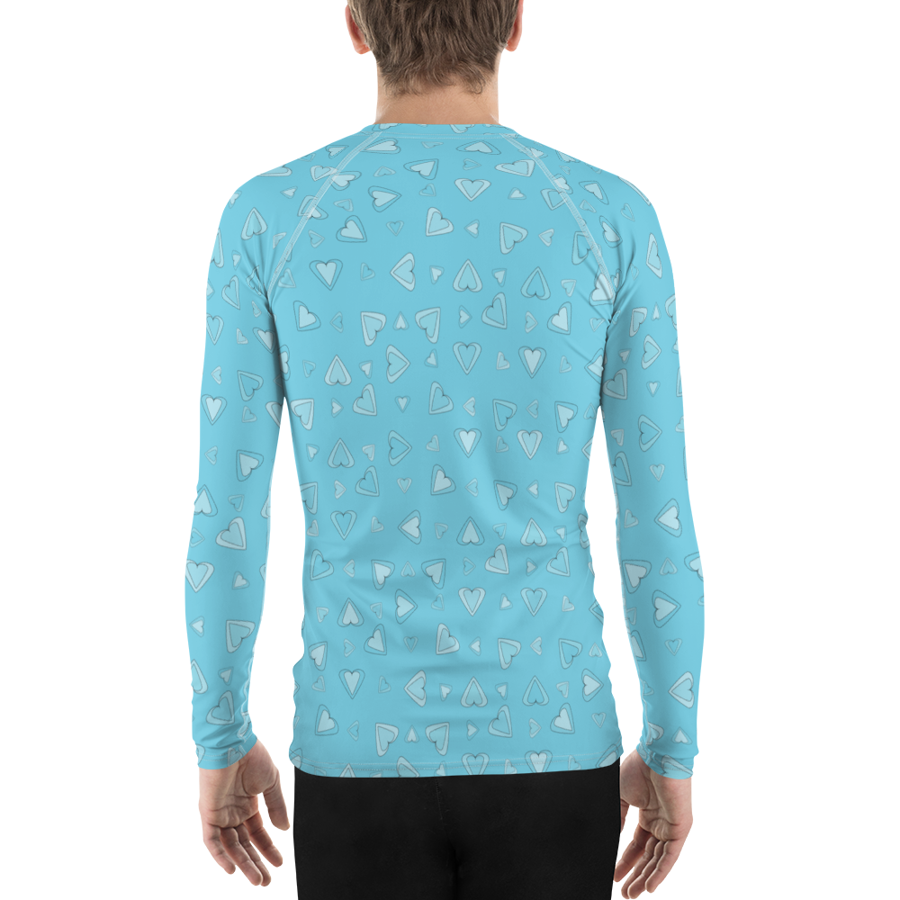 Rainbow Of Hearts | Batch 01 | Seamless Patterns | All-Over Print Men's Rash Guard - #12