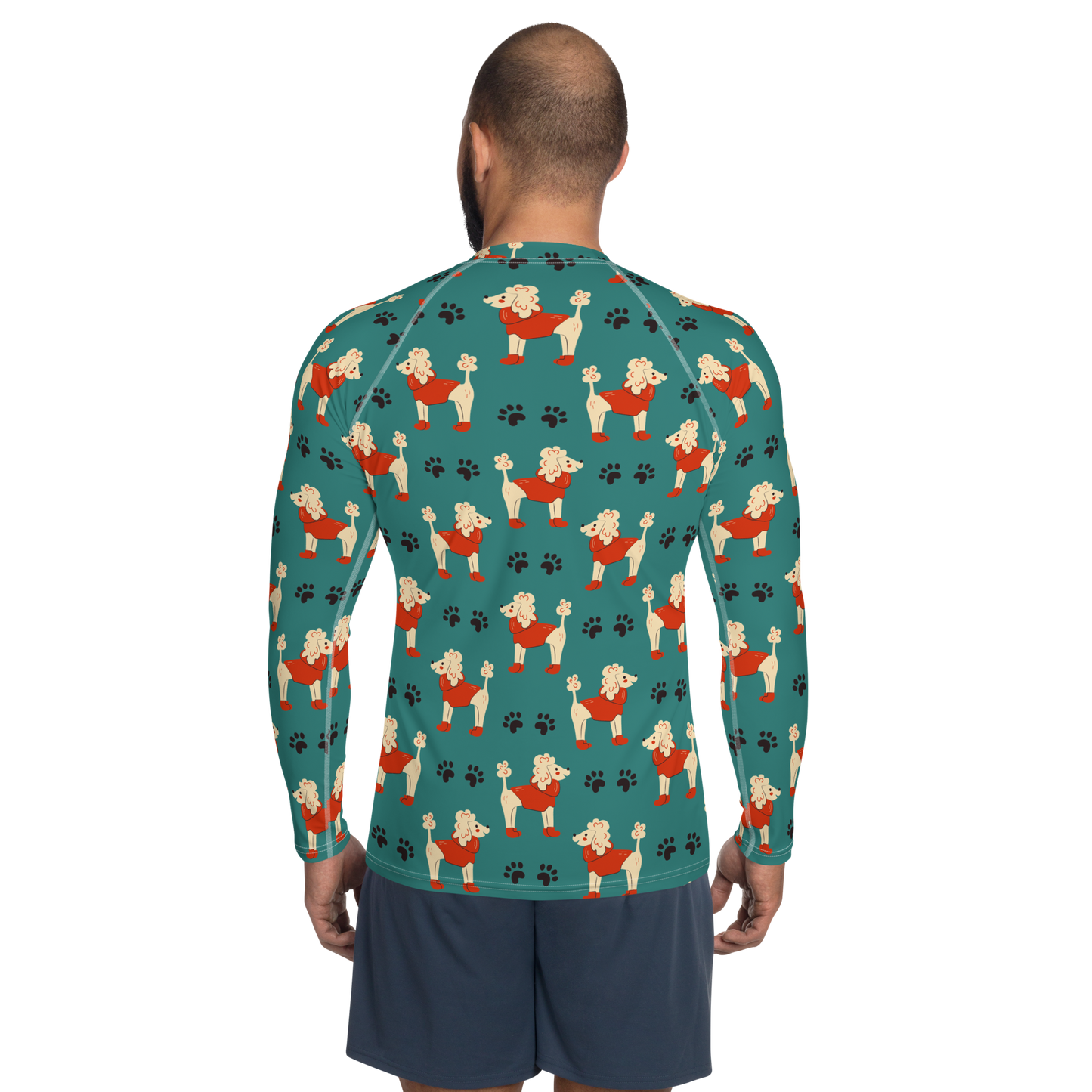 Cozy Dogs | Seamless Patterns | All-Over Print Men's Rash Guard - #1