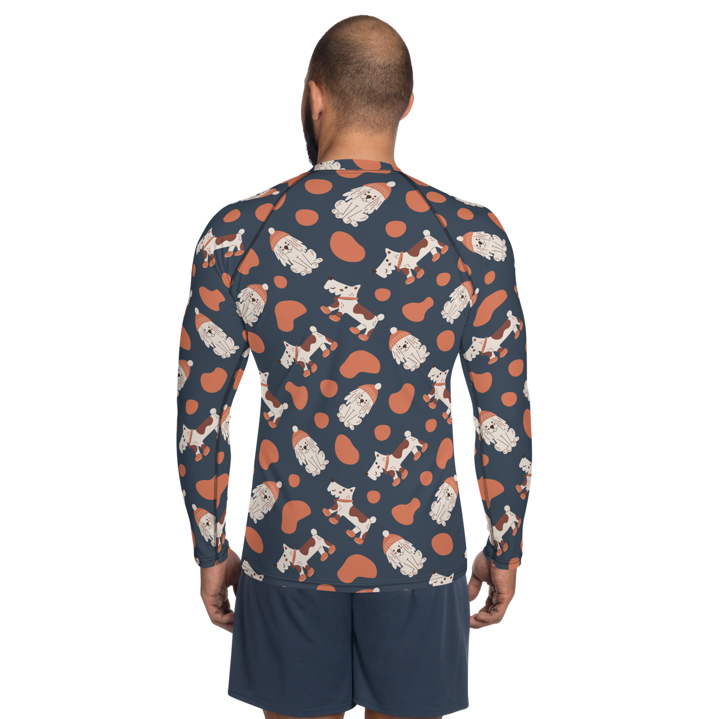 Cozy Dogs | Seamless Patterns | All-Over Print Men's Rash Guard - #5