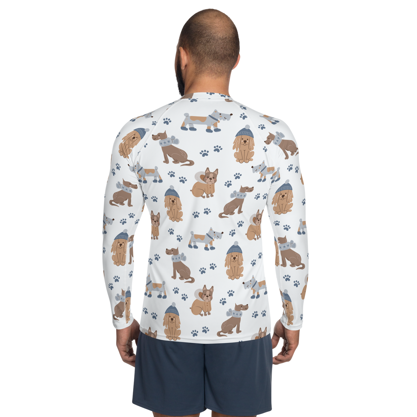 Cozy Dogs | Seamless Patterns | All-Over Print Men's Rash Guard - #7