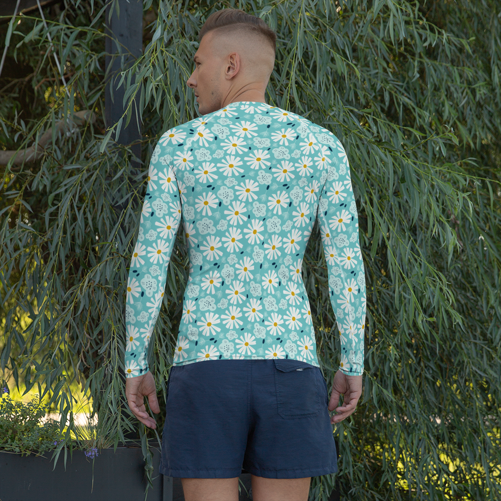 Scandinavian Spring Floral | Seamless Patterns | All-Over Print Men's Rash Guard - #10