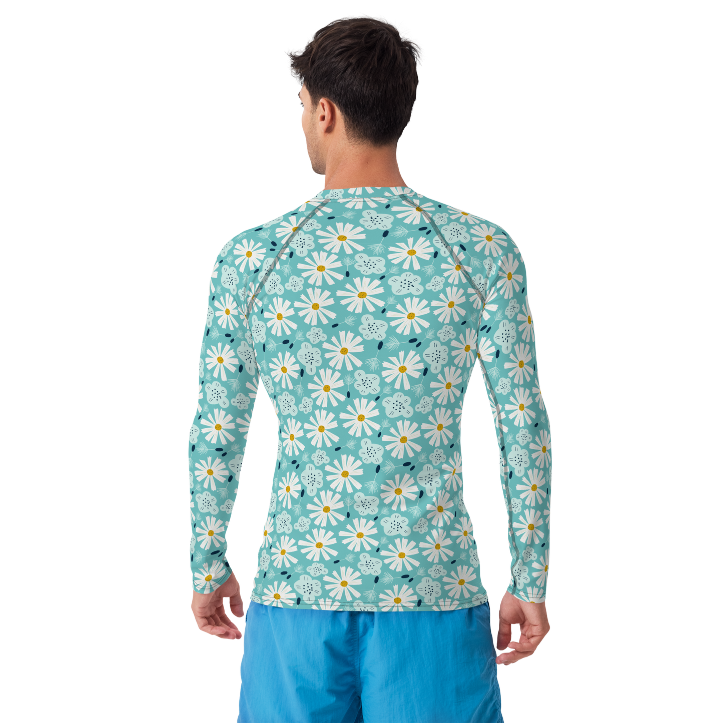 Scandinavian Spring Floral | Seamless Patterns | All-Over Print Men's Rash Guard - #10