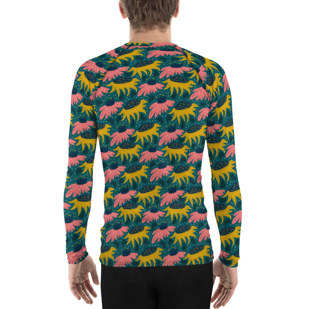 Scandinavian Spring Floral | Seamless Patterns | All-Over Print Men's Rash Guard - #8