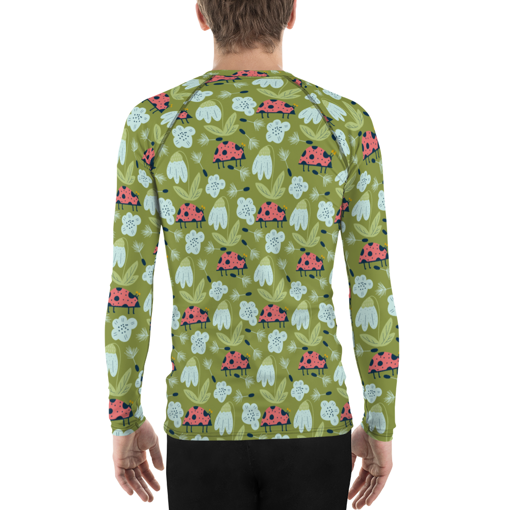 Scandinavian Spring Floral | Seamless Patterns | All-Over Print Men's Rash Guard - #5