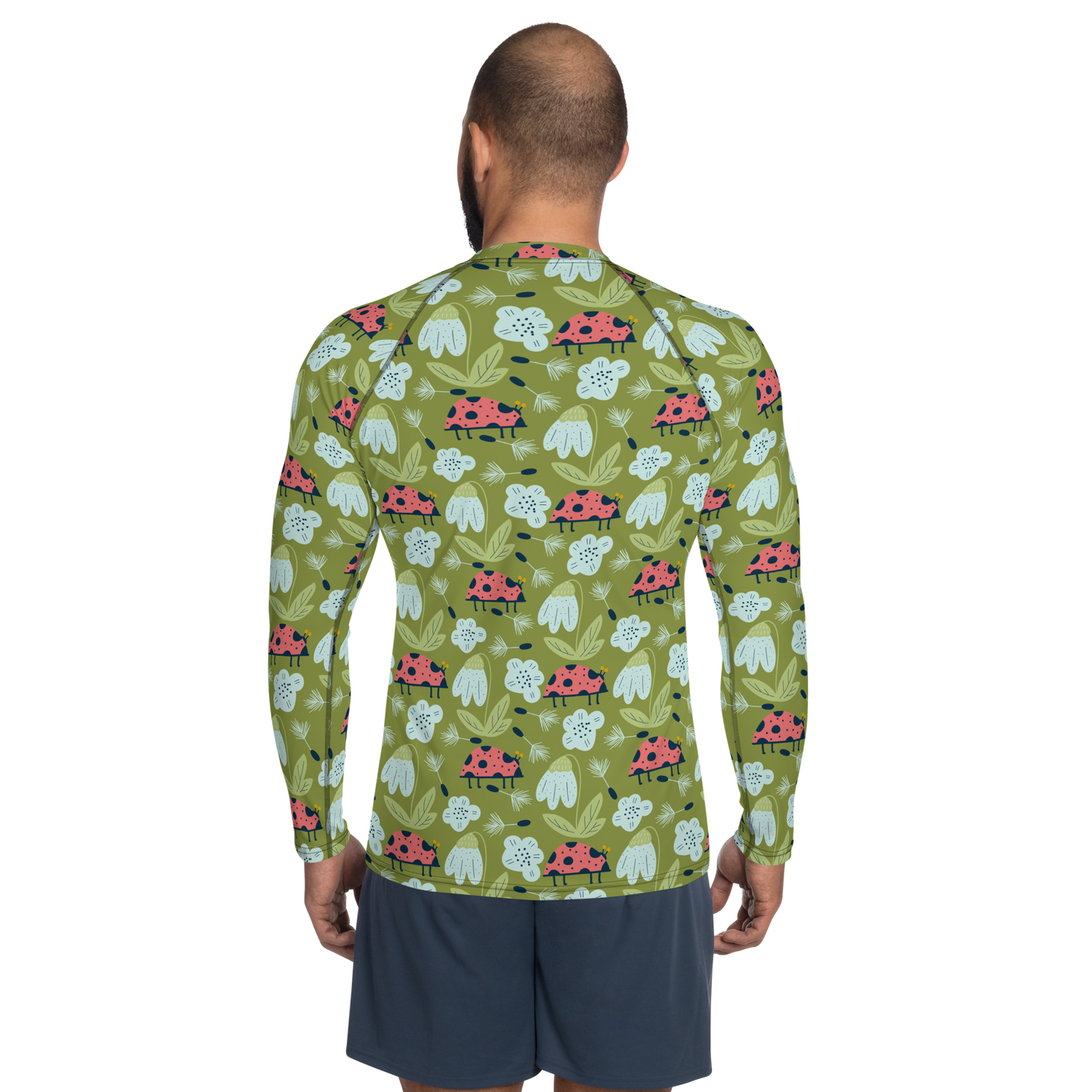 Scandinavian Spring Floral | Seamless Patterns | All-Over Print Men's Rash Guard - #5