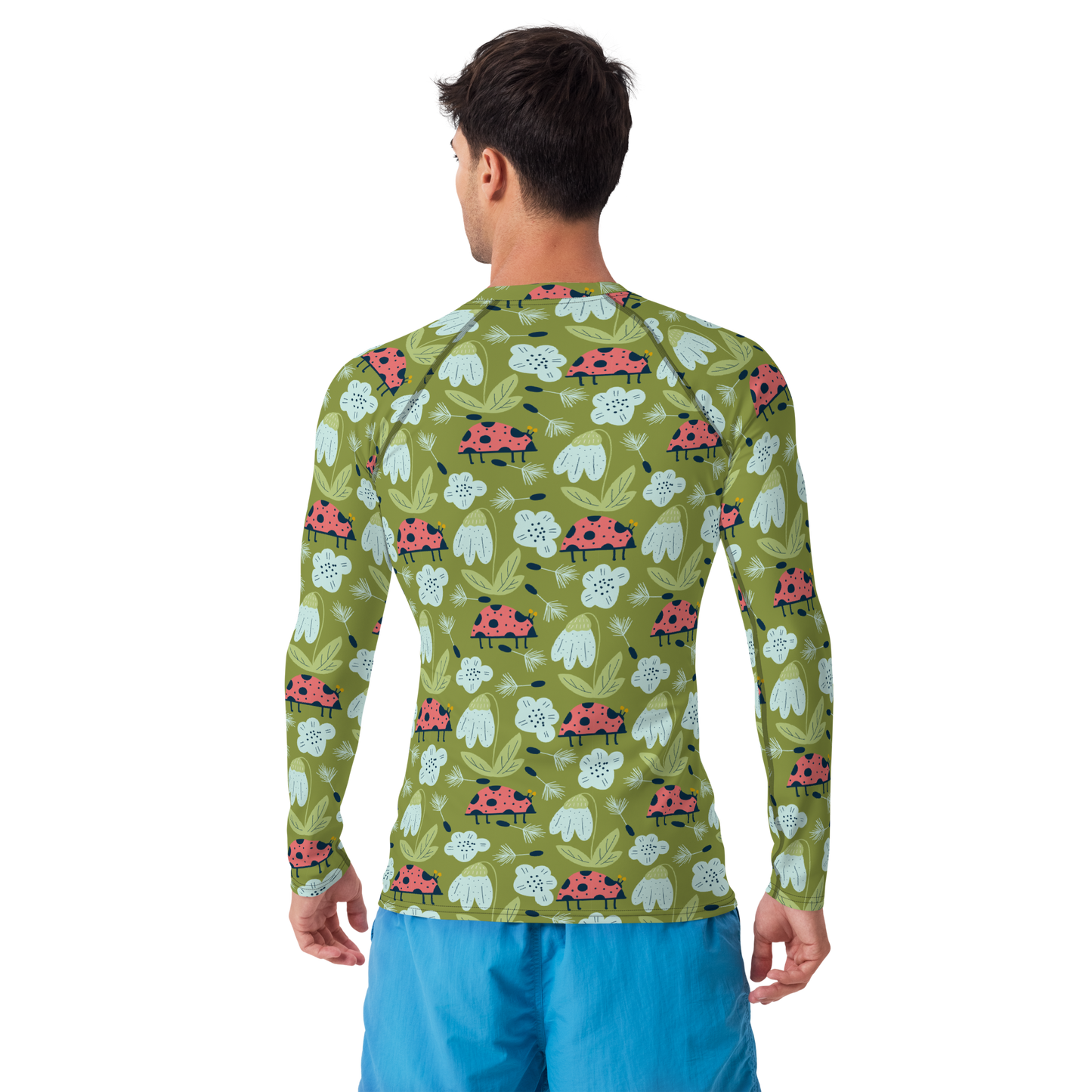 Scandinavian Spring Floral | Seamless Patterns | All-Over Print Men's Rash Guard - #5