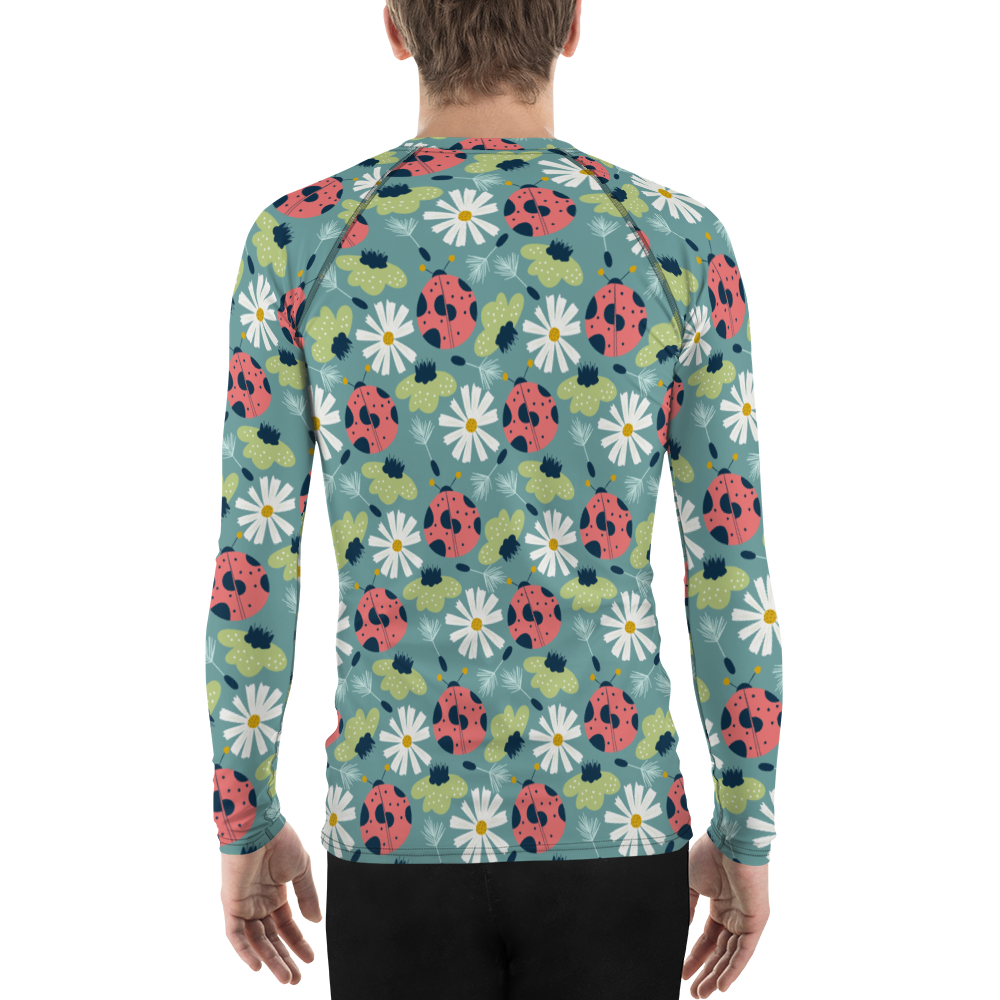 Scandinavian Spring Floral | Seamless Patterns | All-Over Print Men's Rash Guard - #2