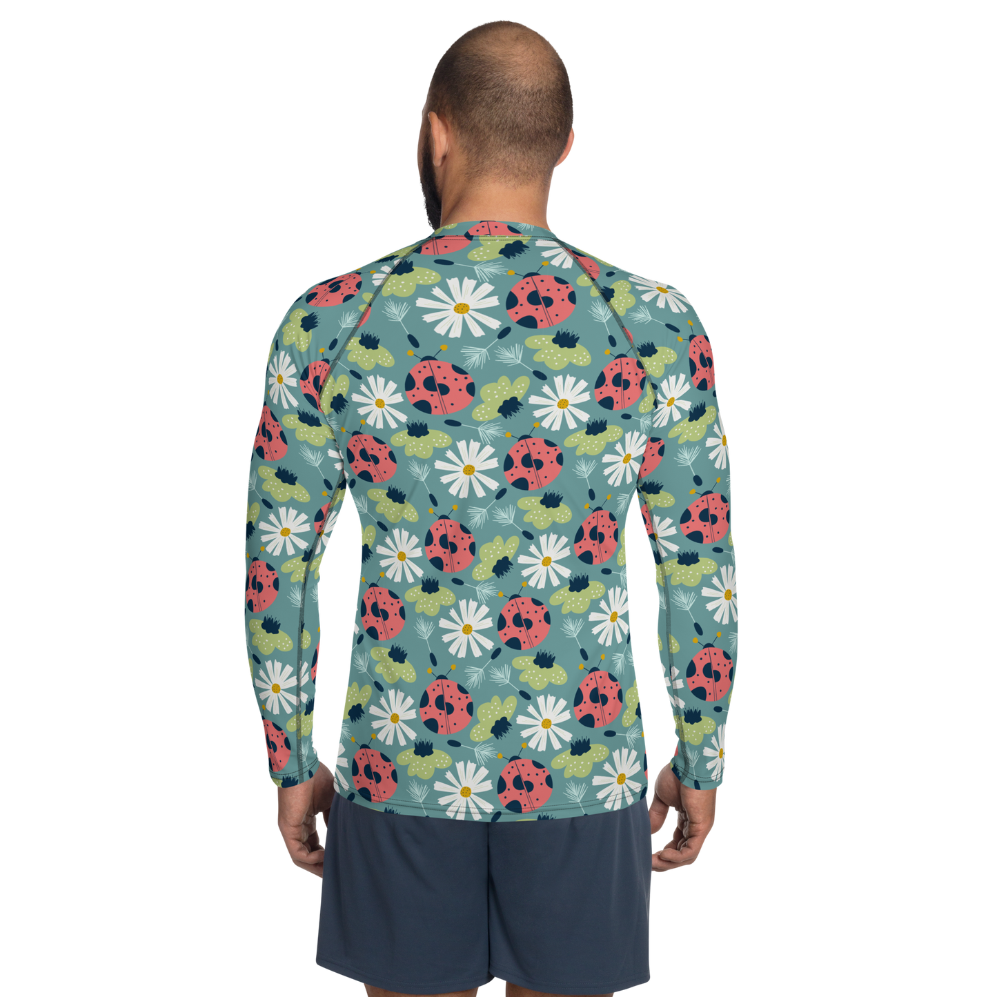 Scandinavian Spring Floral | Seamless Patterns | All-Over Print Men's Rash Guard - #2