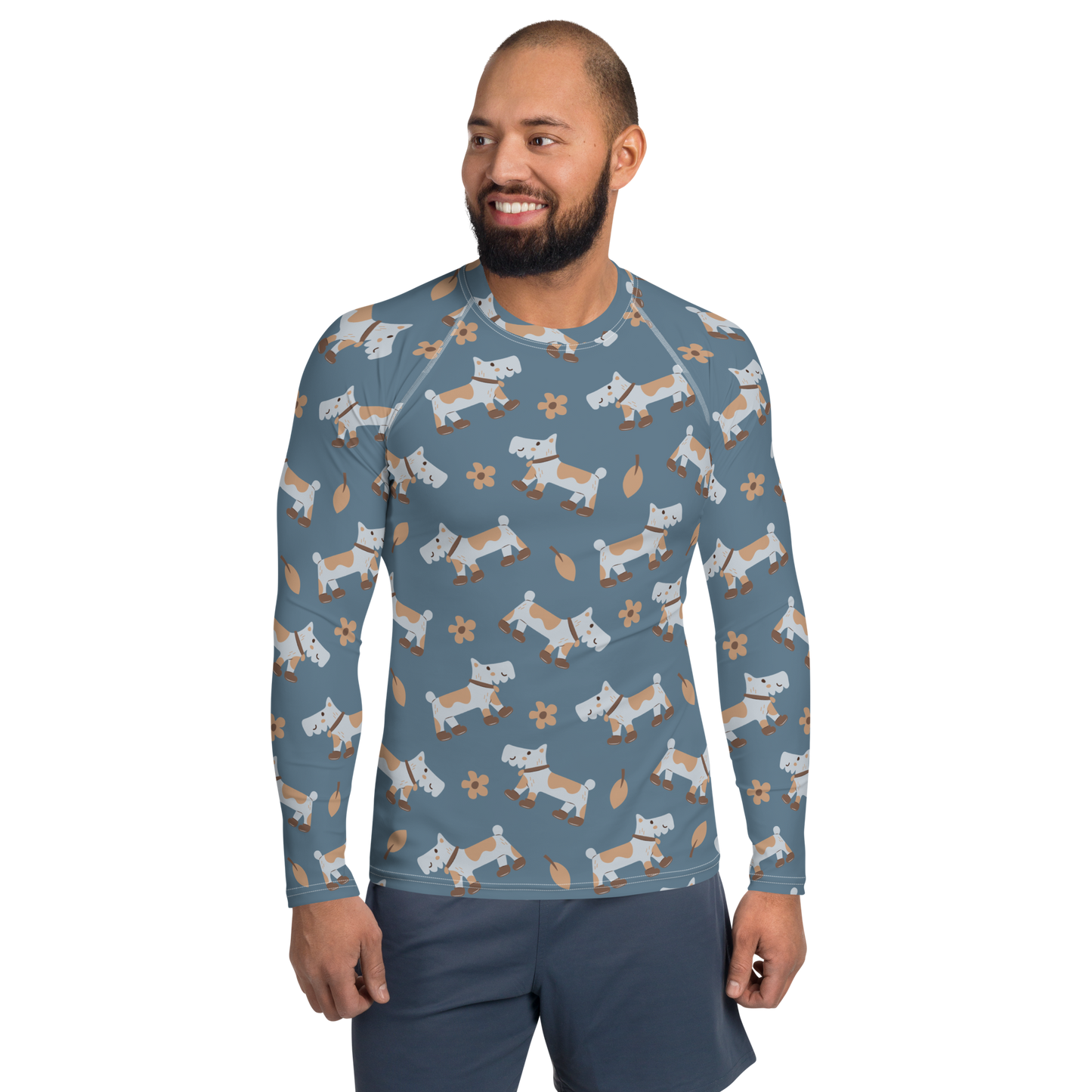 Cozy Dogs | Seamless Patterns | All-Over Print Men's Rash Guard - #2