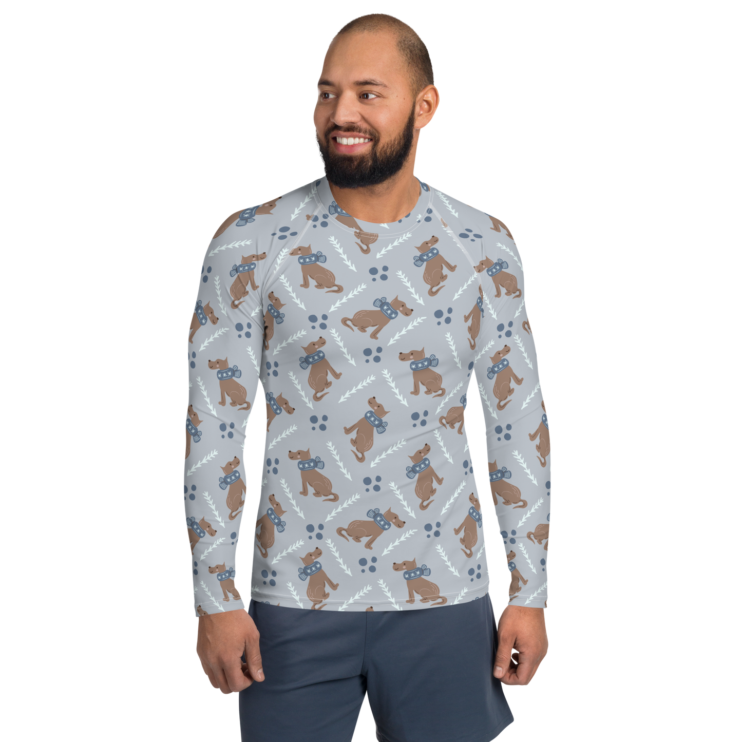 Cozy Dogs | Seamless Patterns | All-Over Print Men's Rash Guard - #4