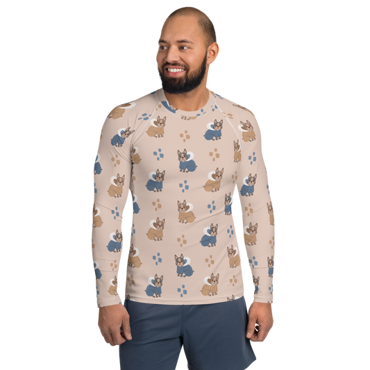 Cozy Dogs | Seamless Patterns | All-Over Print Men's Rash Guard - #11
