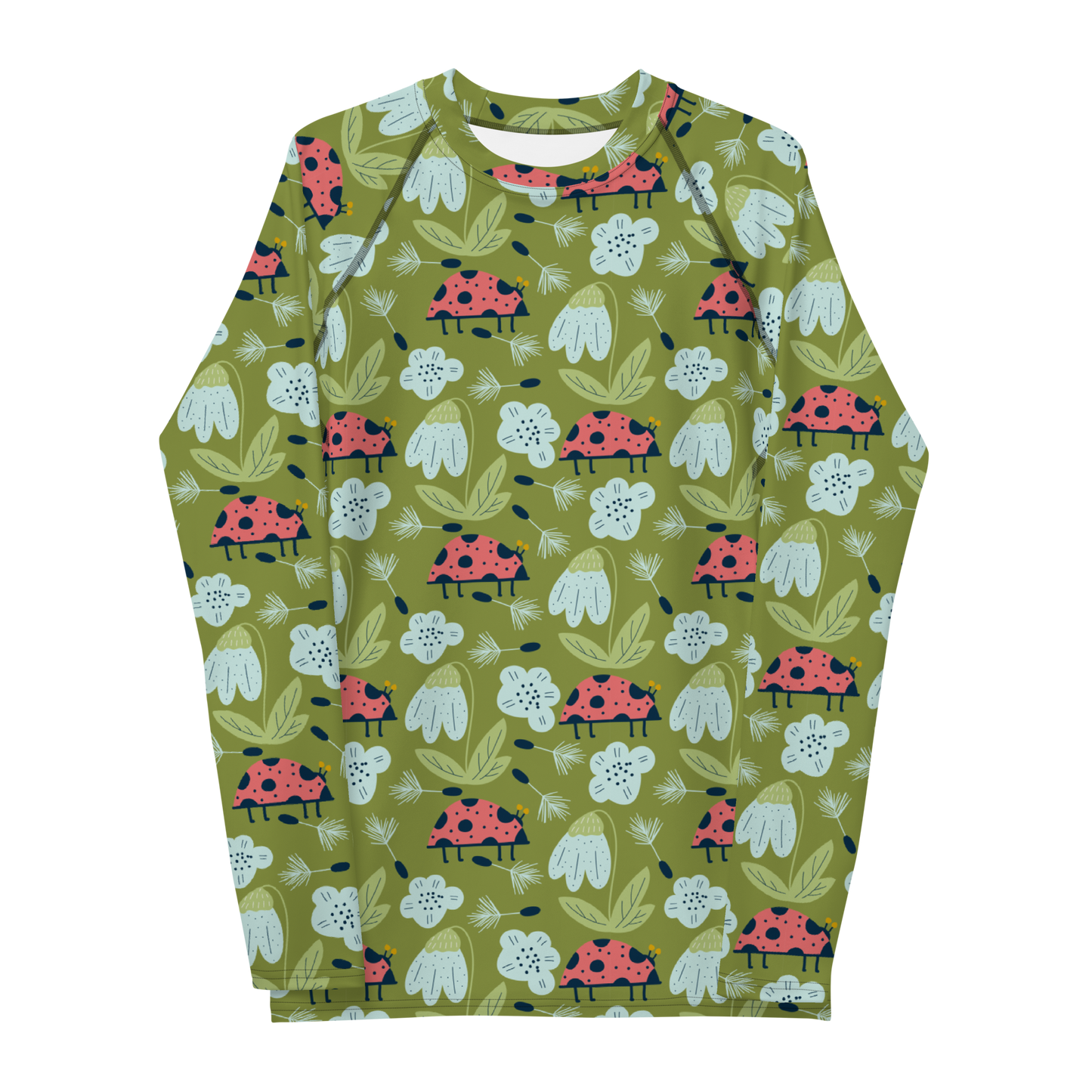 Scandinavian Spring Floral | Seamless Patterns | All-Over Print Men's Rash Guard - #5