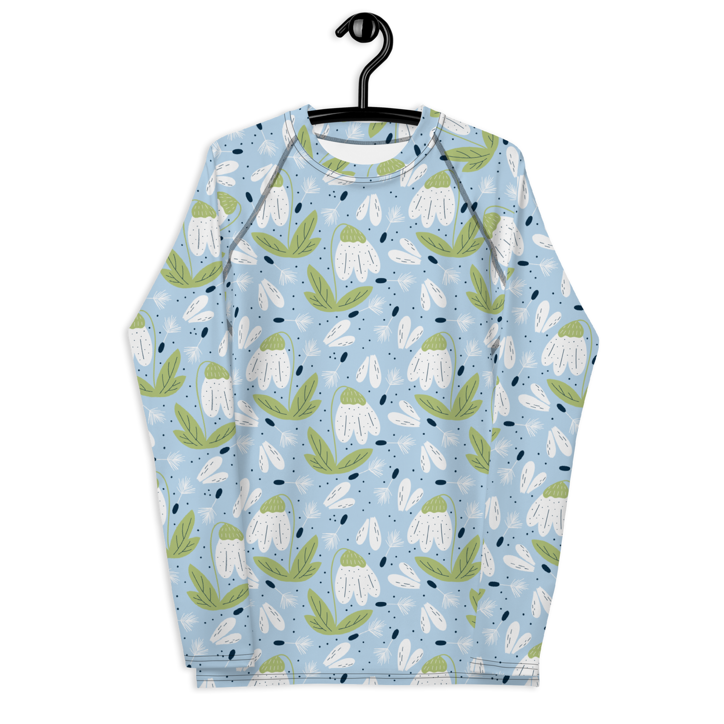 Scandinavian Spring Floral | Seamless Patterns | All-Over Print Men's Rash Guard - #3