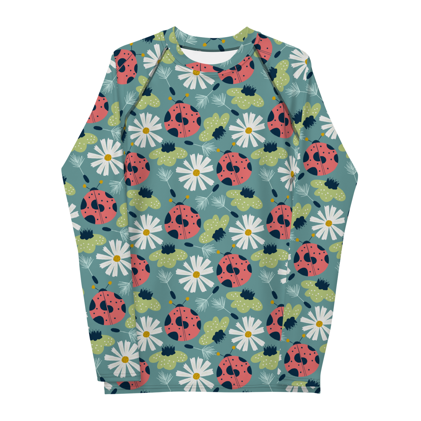 Scandinavian Spring Floral | Seamless Patterns | All-Over Print Men's Rash Guard - #2