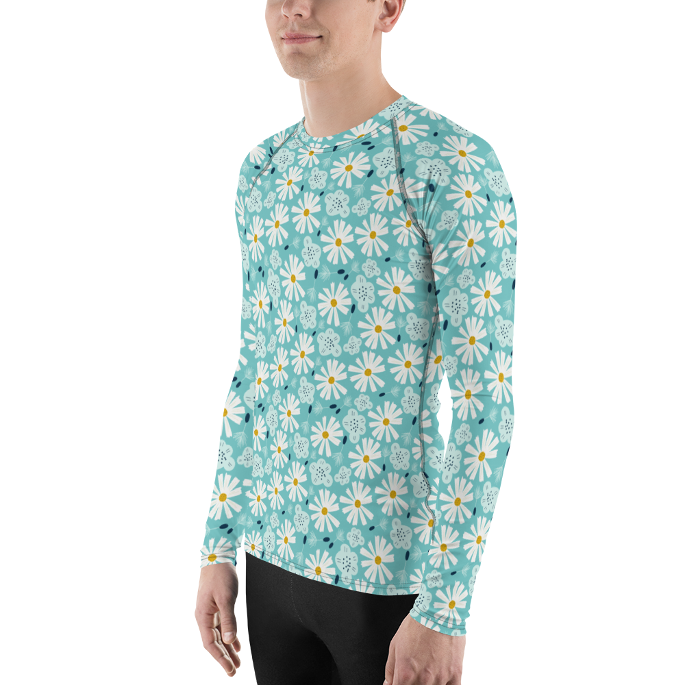 Scandinavian Spring Floral | Seamless Patterns | All-Over Print Men's Rash Guard - #10