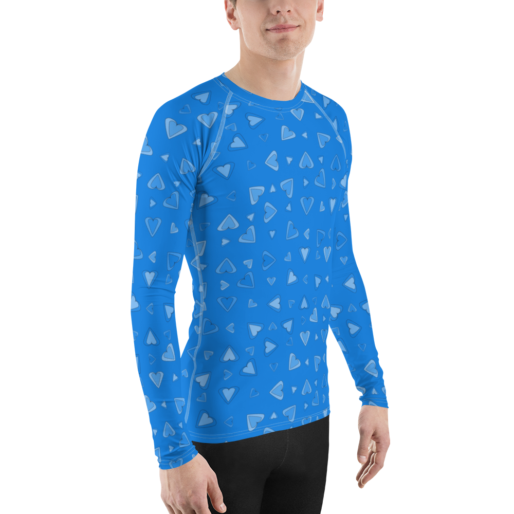 Rainbow Of Hearts | Batch 01 | Seamless Patterns | All-Over Print Men's Rash Guard - #2