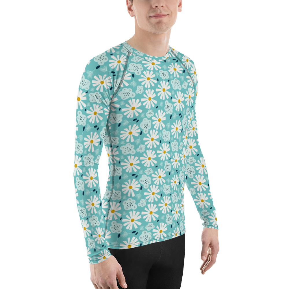 Scandinavian Spring Floral | Seamless Patterns | All-Over Print Men's Rash Guard - #10