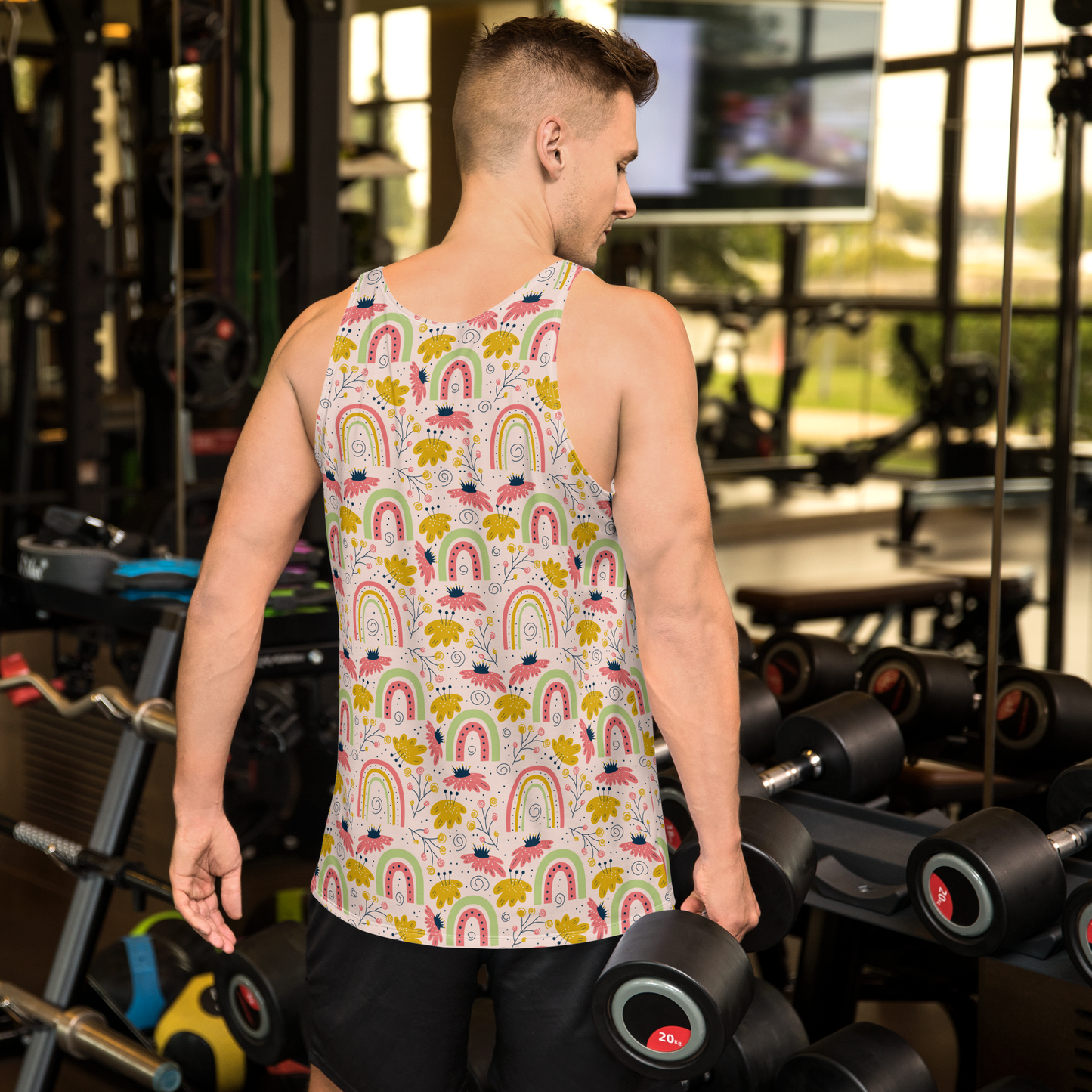 Scandinavian Spring Floral | Seamless Patterns | All-Over Print Men's Tank Top - #7