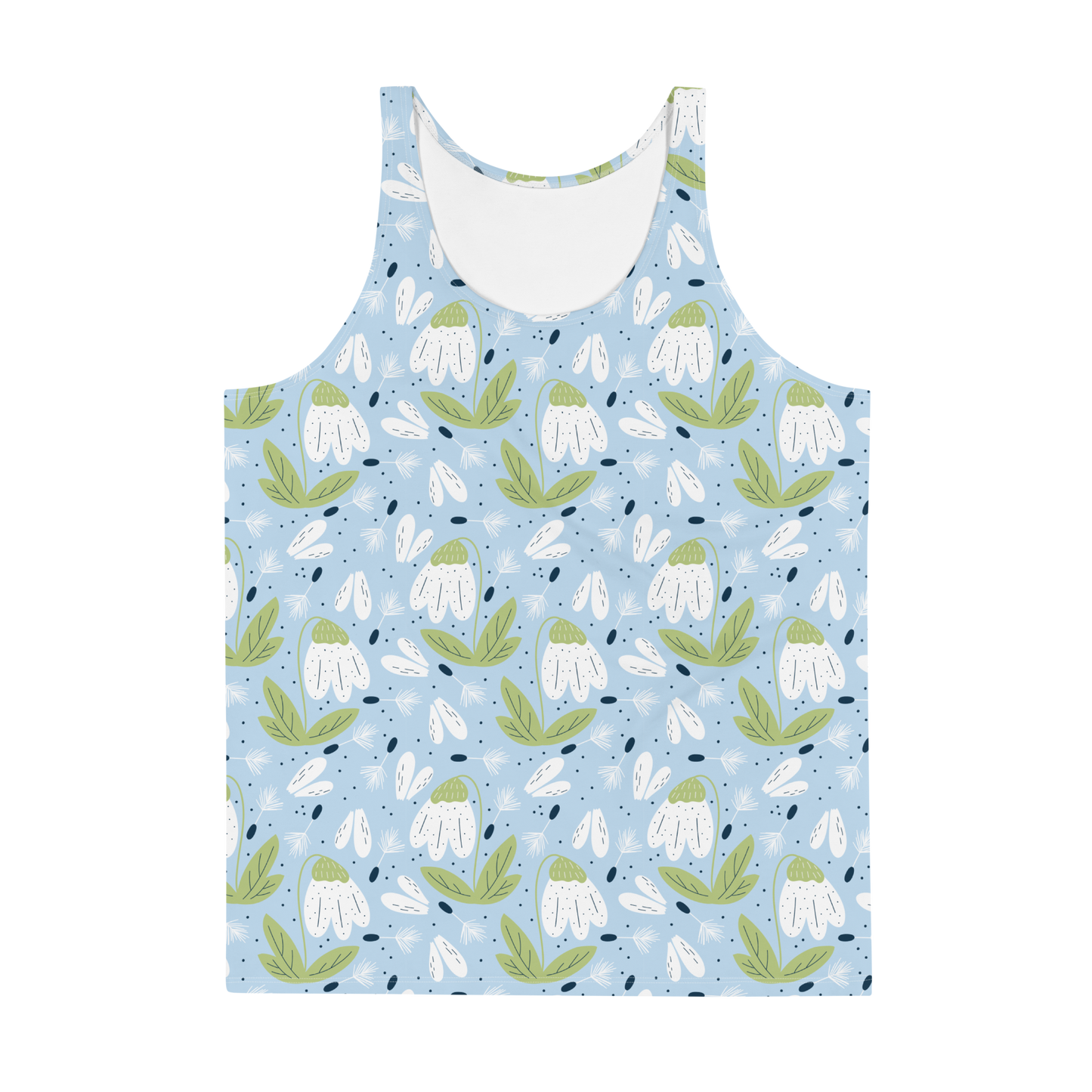 Scandinavian Spring Floral | Seamless Patterns | All-Over Print Men's Tank Top - #3