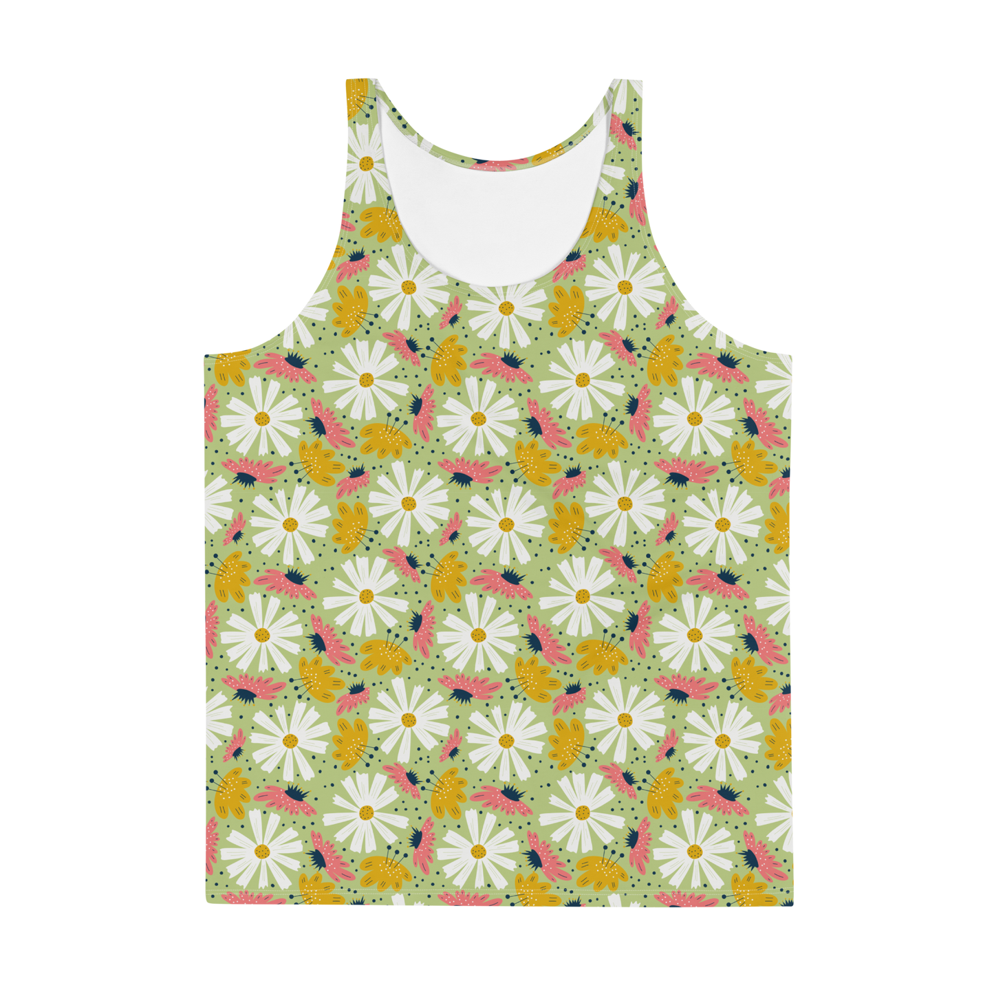 Scandinavian Spring Floral | Seamless Patterns | All-Over Print Men's Tank Top - #4