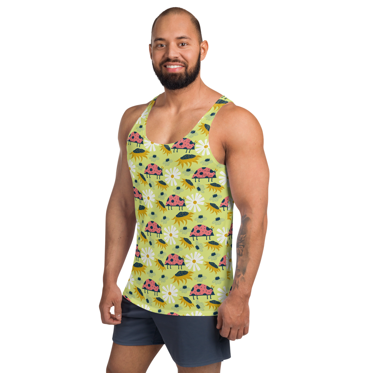 Scandinavian Spring Floral | Seamless Patterns | All-Over Print Men's Tank Top - #6