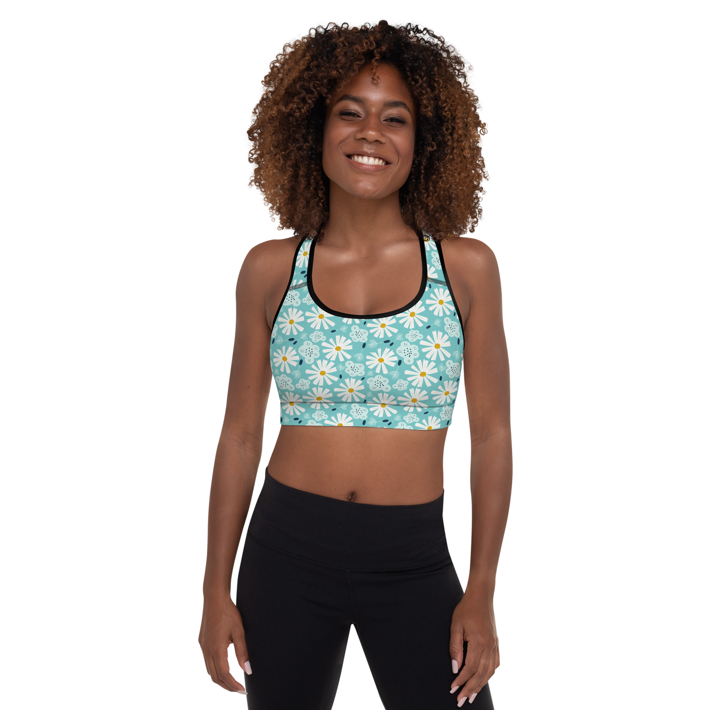 Scandinavian Spring Floral | Seamless Patterns | All-Over Print Padded Sports Bra - #10