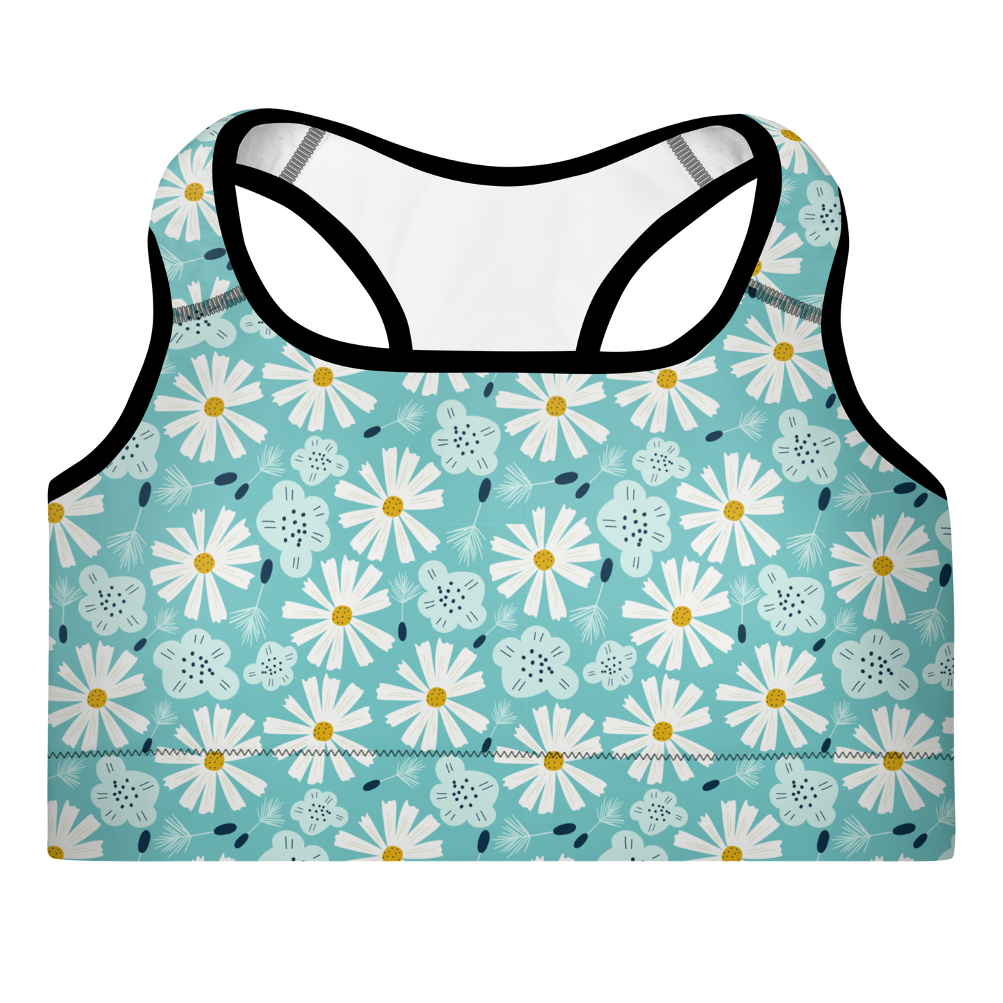 Scandinavian Spring Floral | Seamless Patterns | All-Over Print Padded Sports Bra - #10