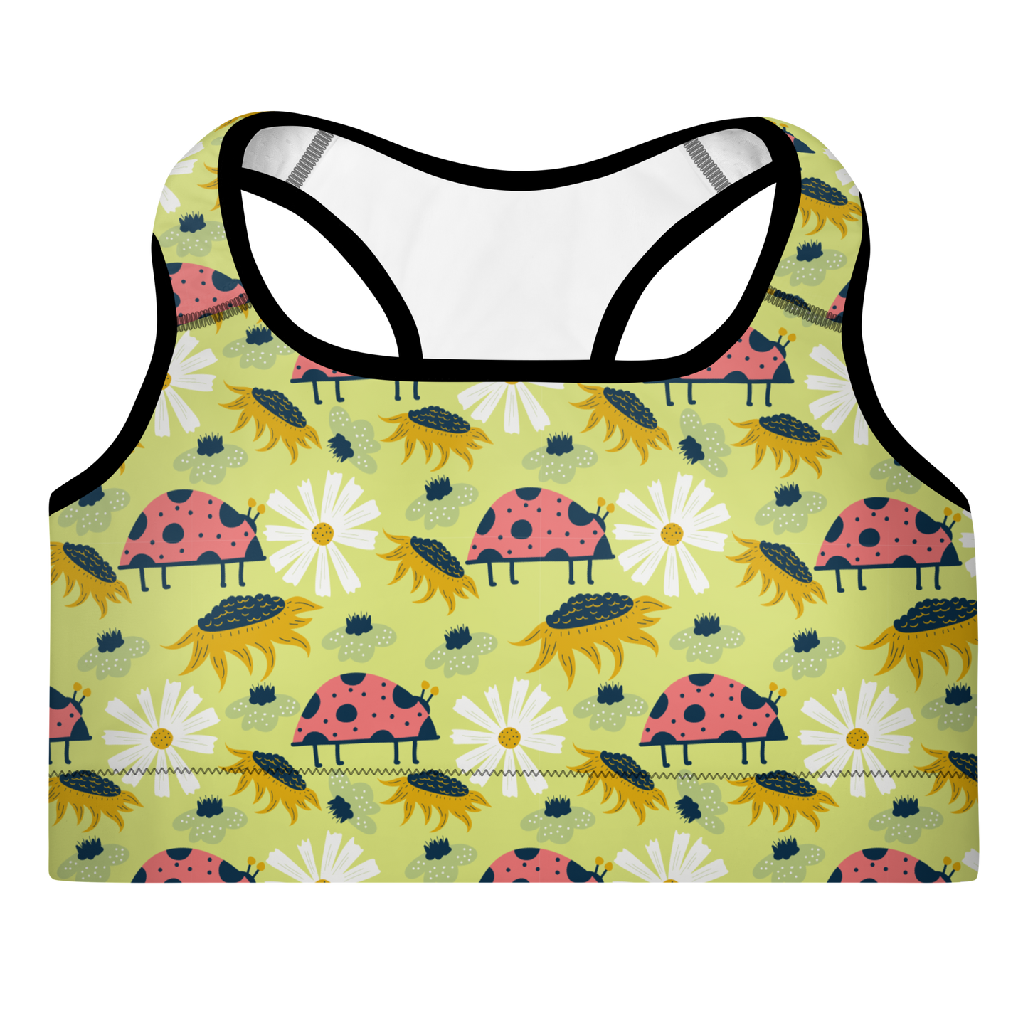 Scandinavian Spring Floral | Seamless Patterns | All-Over Print Padded Sports Bra - #6