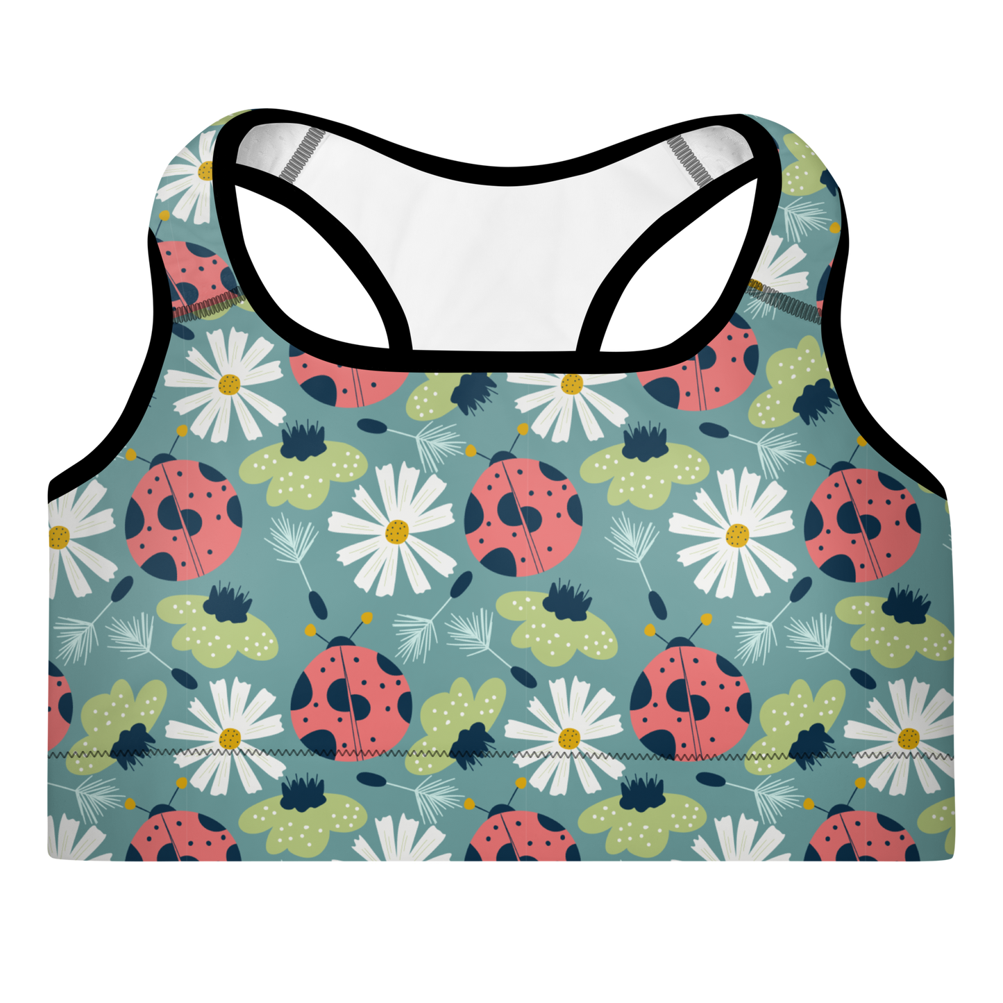 Scandinavian Spring Floral | Seamless Patterns | All-Over Print Padded Sports Bra - #2