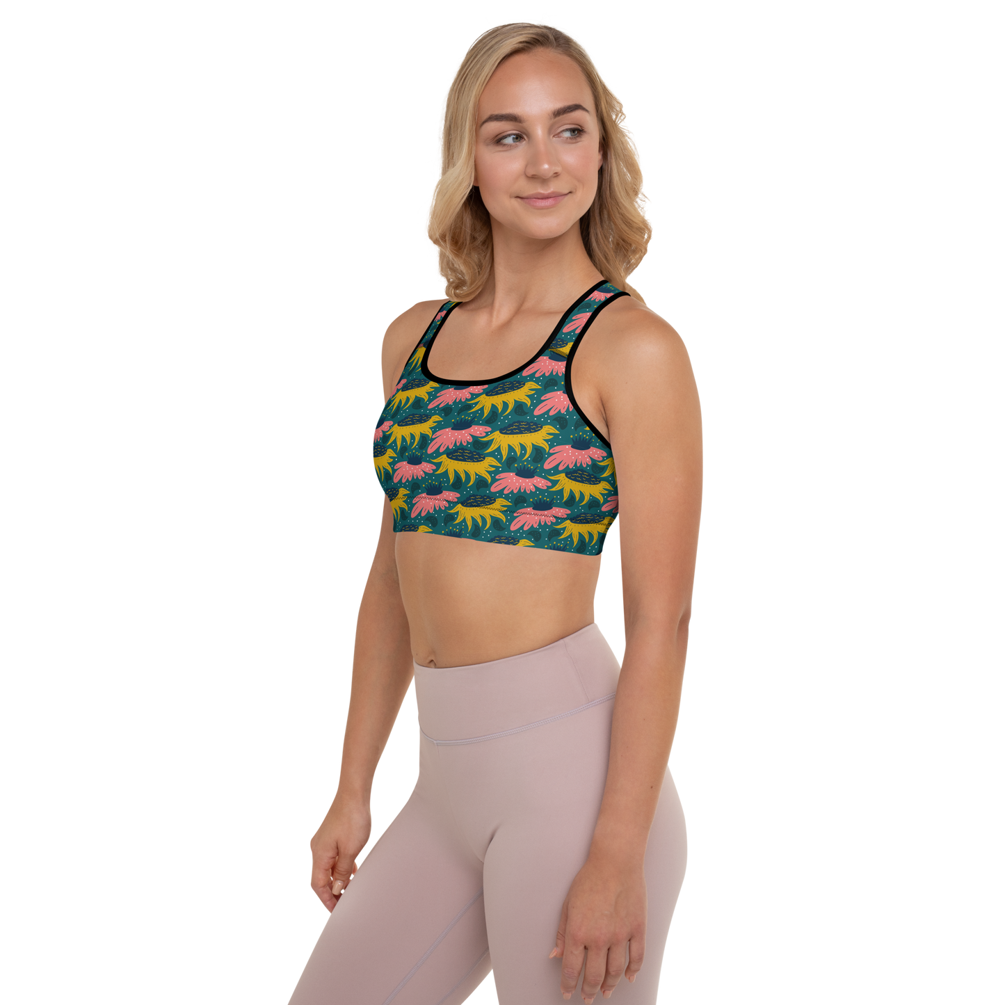 Scandinavian Spring Floral | Seamless Patterns | All-Over Print Padded Sports Bra - #8