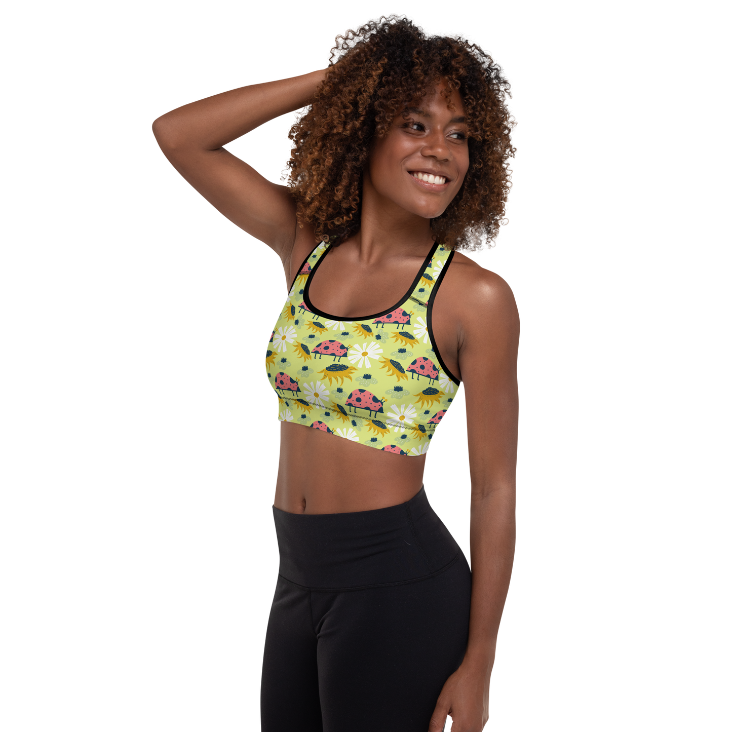 Scandinavian Spring Floral | Seamless Patterns | All-Over Print Padded Sports Bra - #6