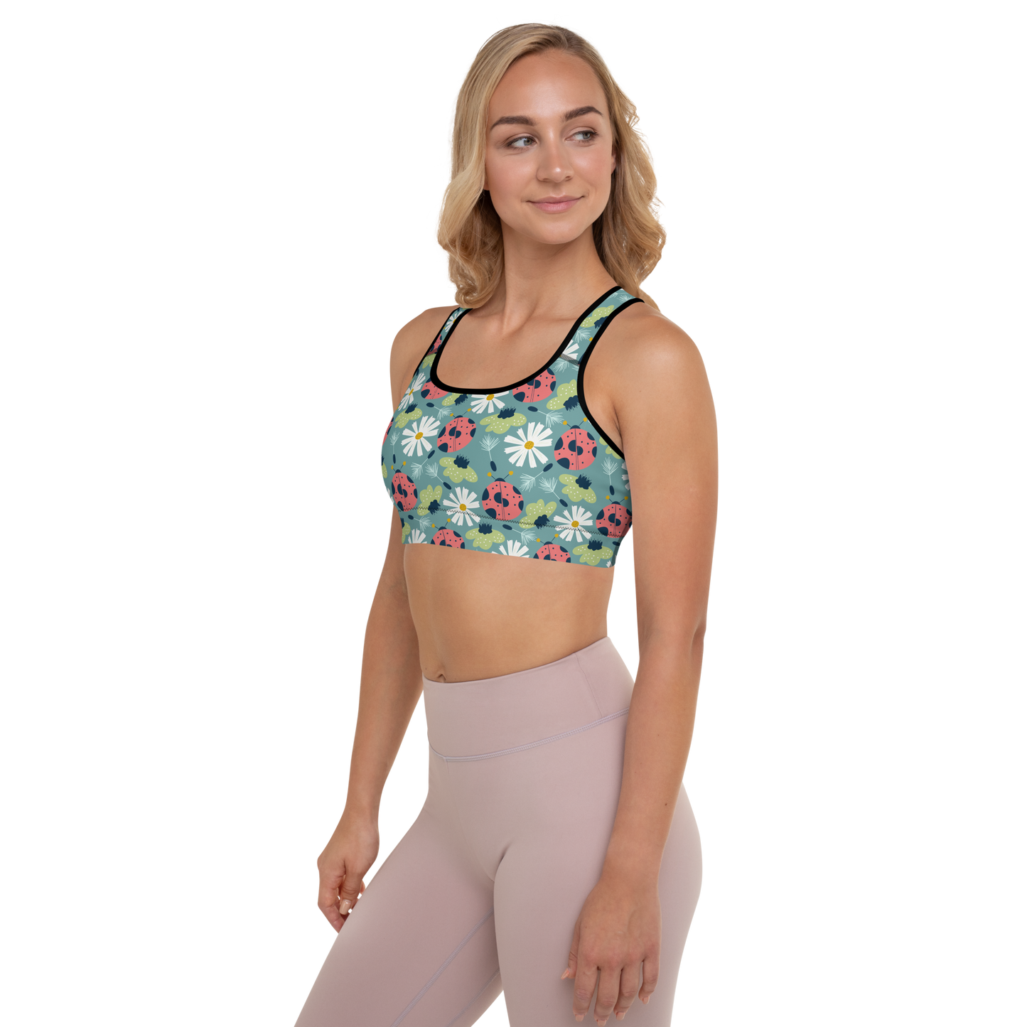Scandinavian Spring Floral | Seamless Patterns | All-Over Print Padded Sports Bra - #2