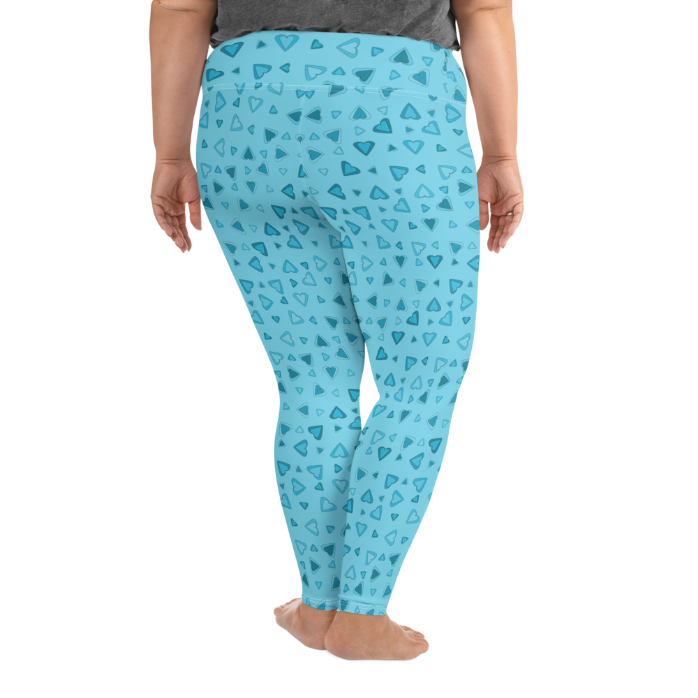 Rainbow Of Hearts | Batch 01 | Seamless Patterns | All-Over Print Plus Size Leggings - #4