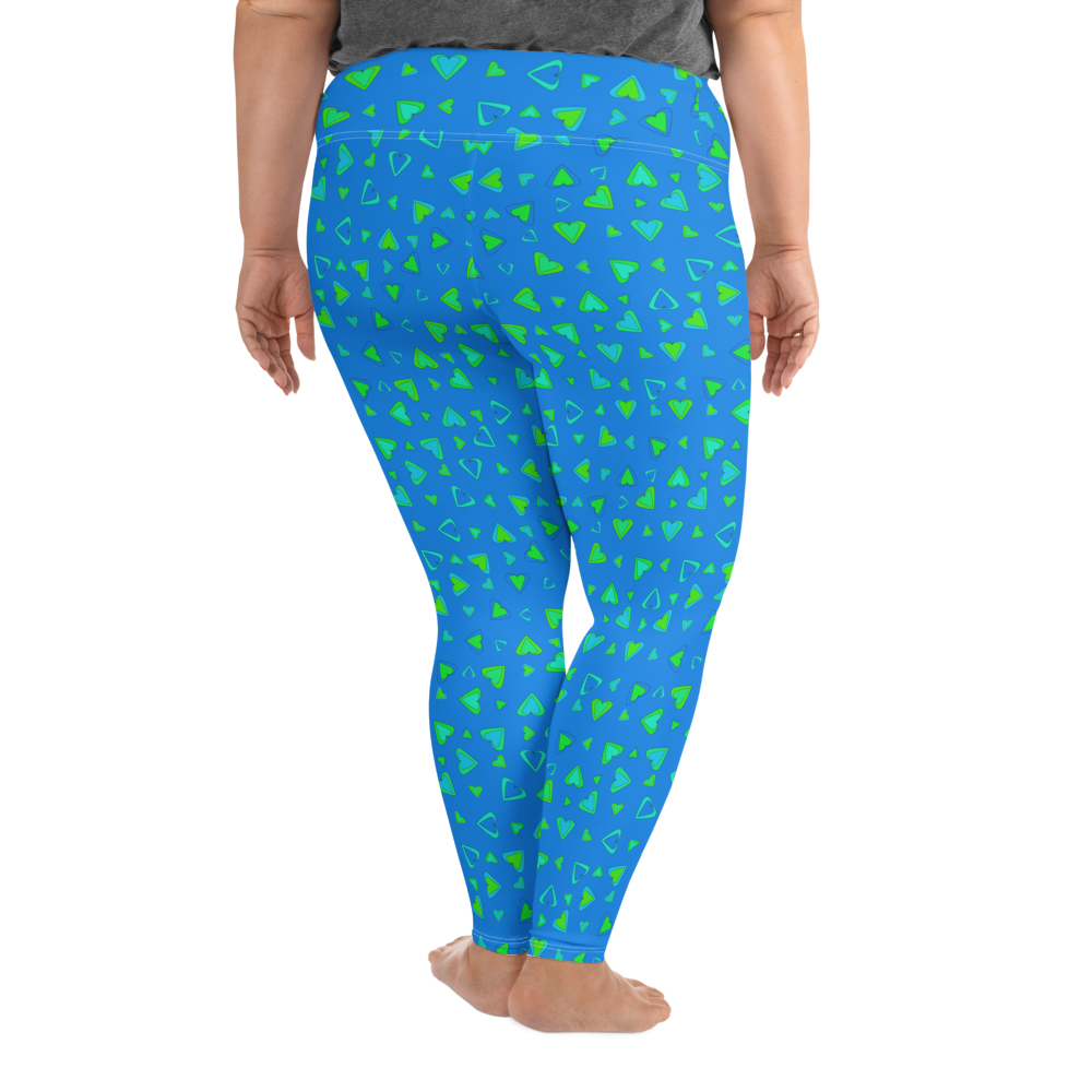 Rainbow Of Hearts | Batch 01 | Seamless Patterns | All-Over Print Plus Size Leggings - #6