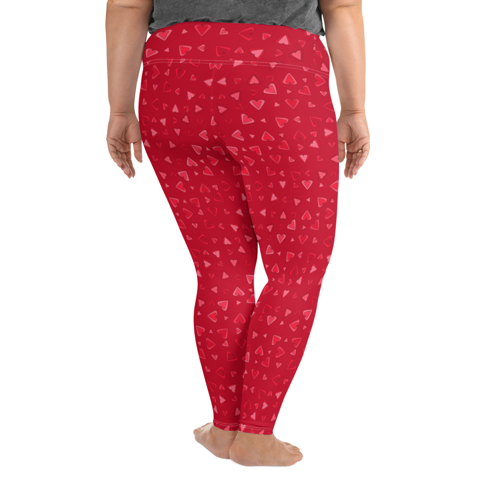 Rainbow Of Hearts | Batch 01 | Seamless Patterns | All-Over Print Plus Size Leggings - #11