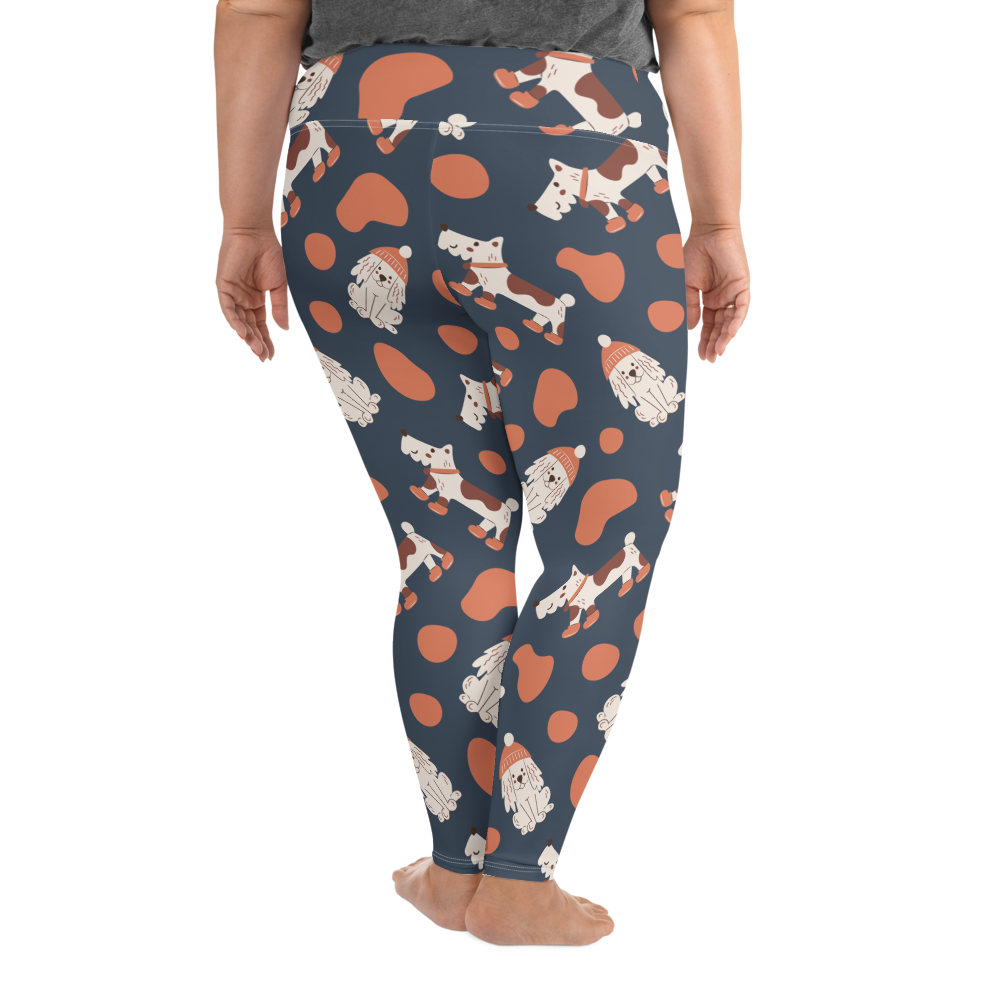 Cozy Dogs | Seamless Patterns | All-Over Print Plus Size Leggings - #5