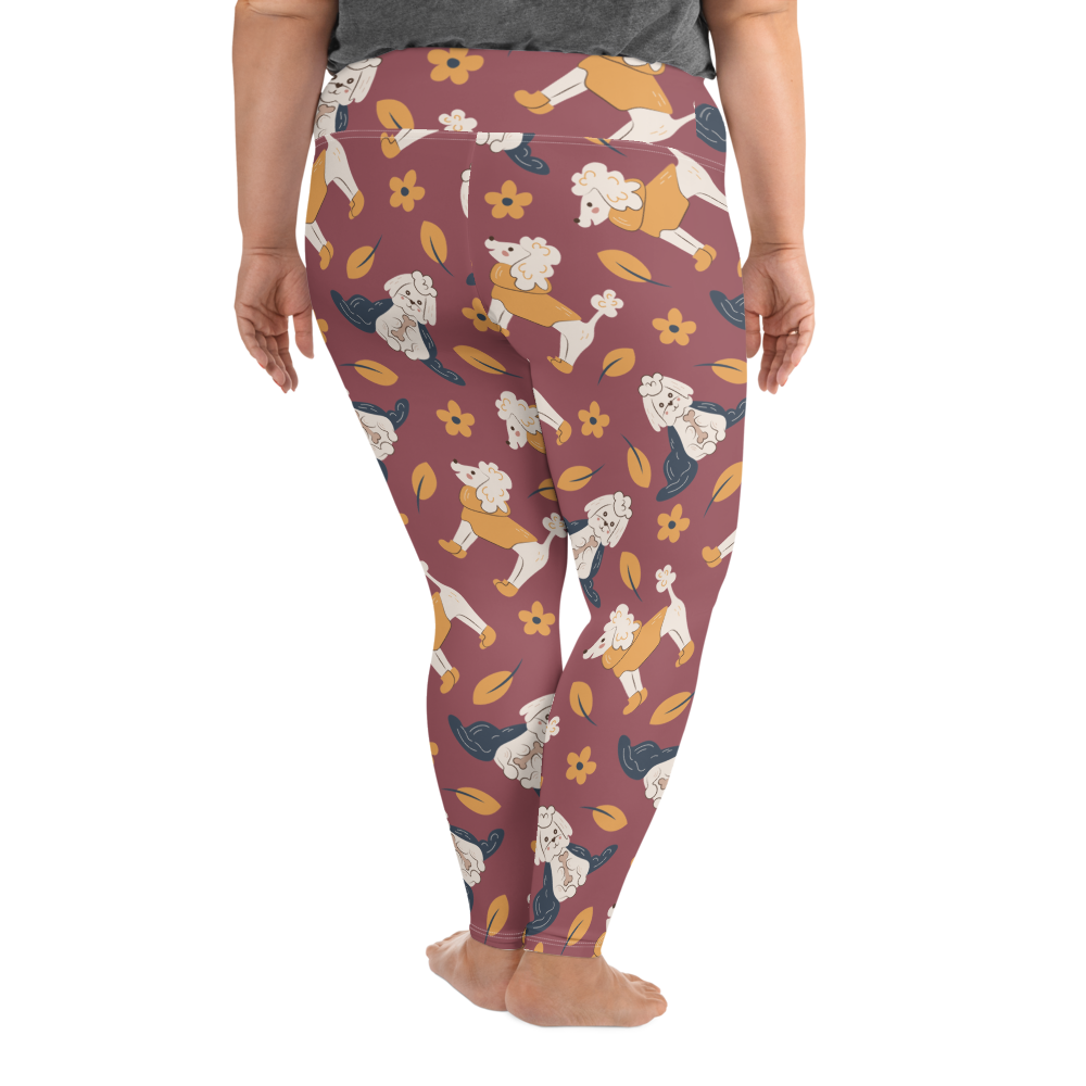 Cozy Dogs | Seamless Patterns | All-Over Print Plus Size Leggings - #9