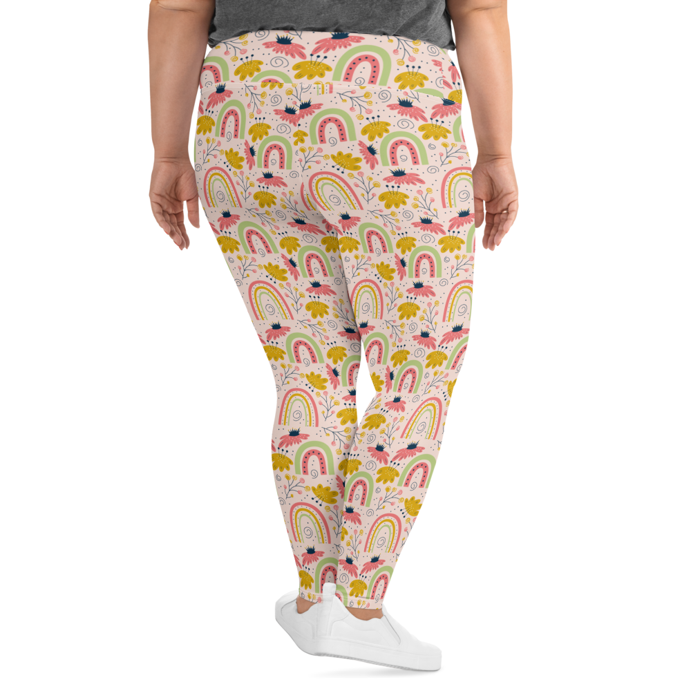 Scandinavian Spring Floral | Seamless Patterns | All-Over Print Plus Size Leggings - #7