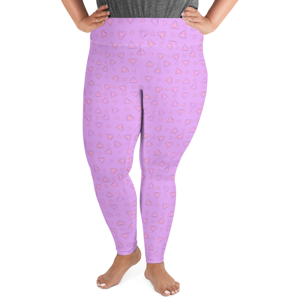 Rainbow Of Hearts | Batch 01 | Seamless Patterns | All-Over Print Plus Size Leggings - #8